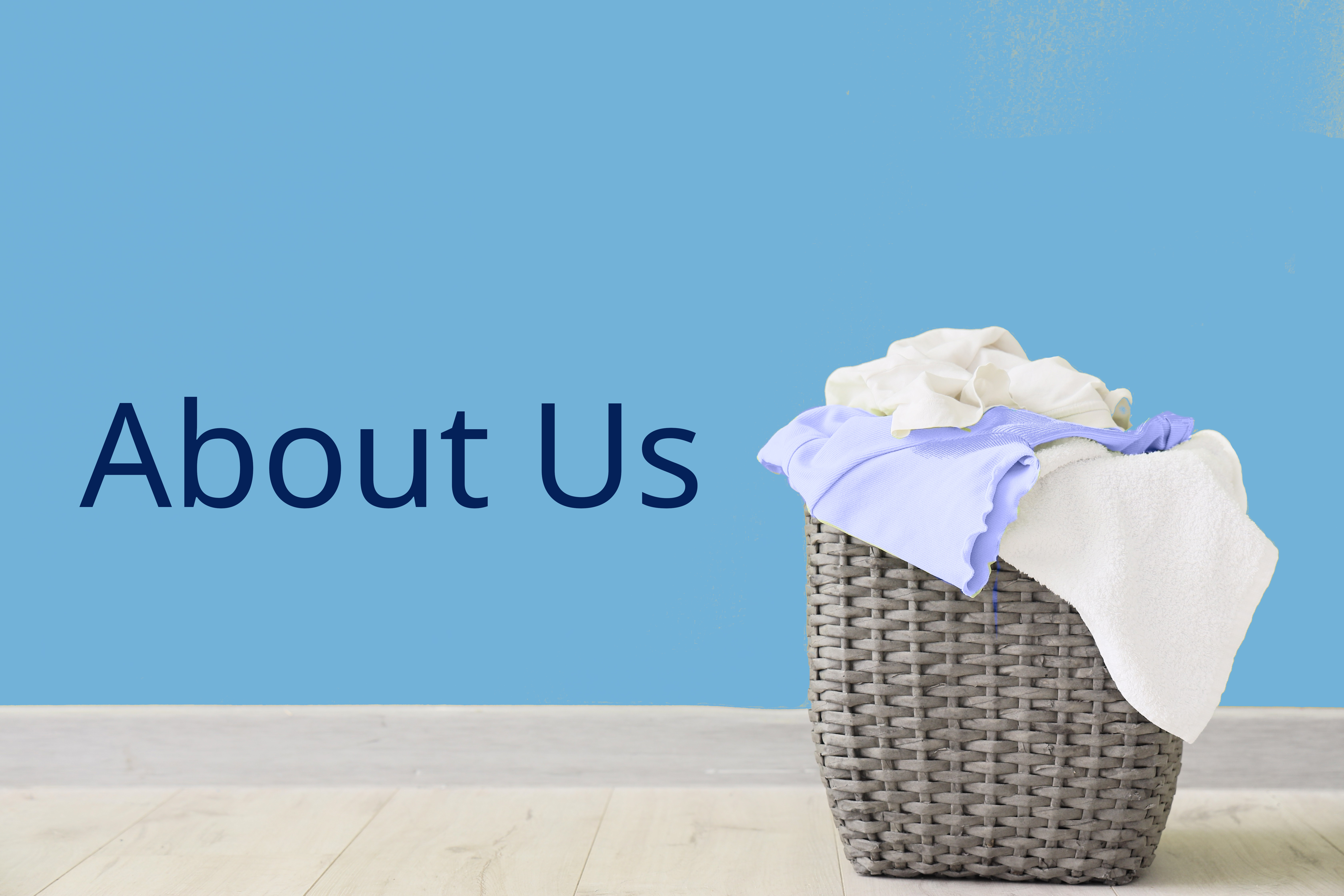 About Us Laundry Basket Blueshutterstock 2456420275